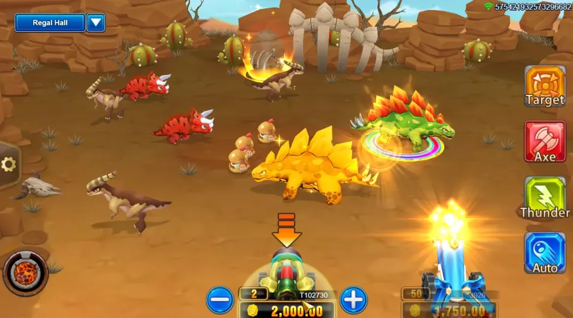 Dinosaur Tycoon fishing game